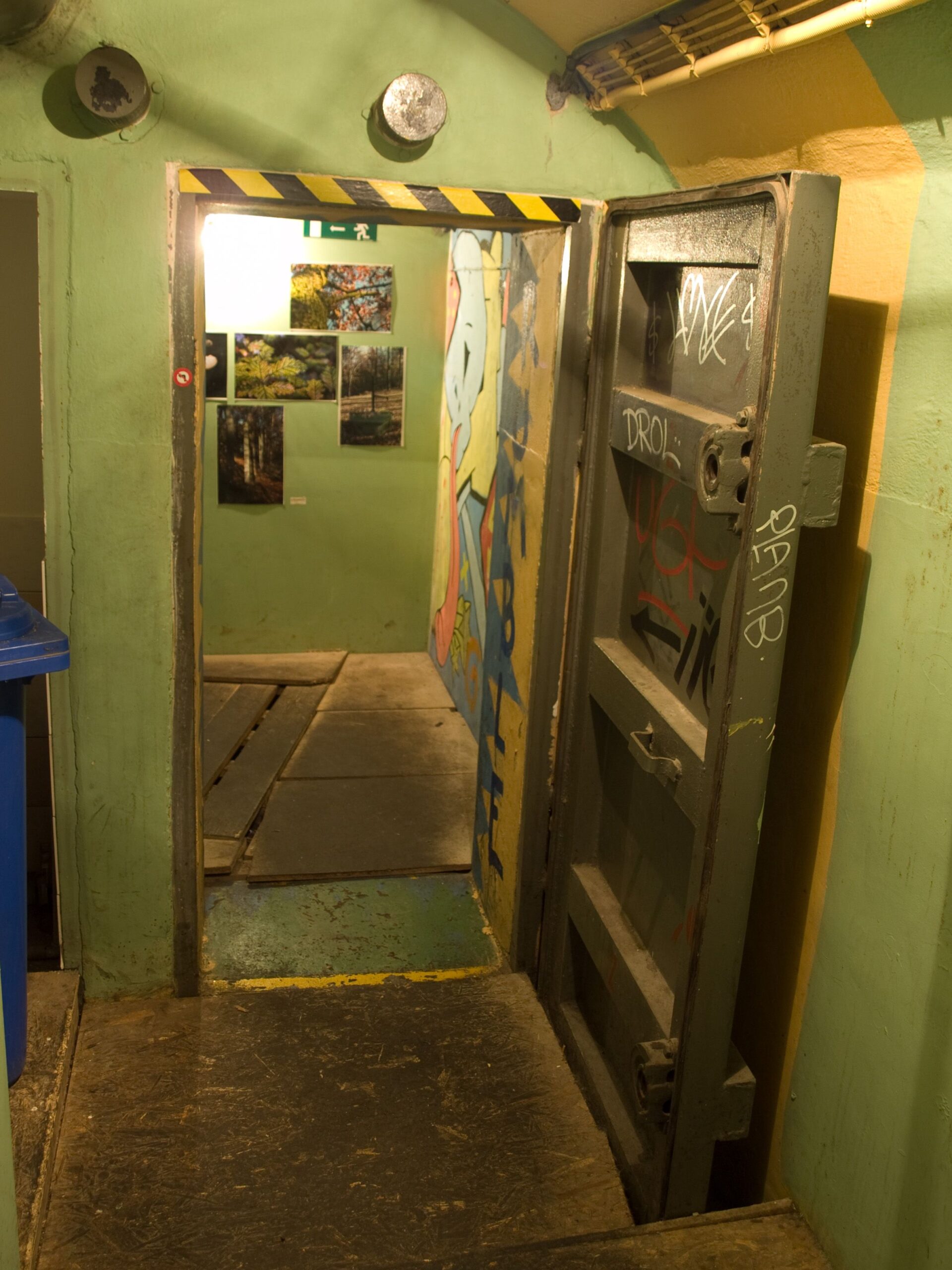 Entrance to fallout bunker