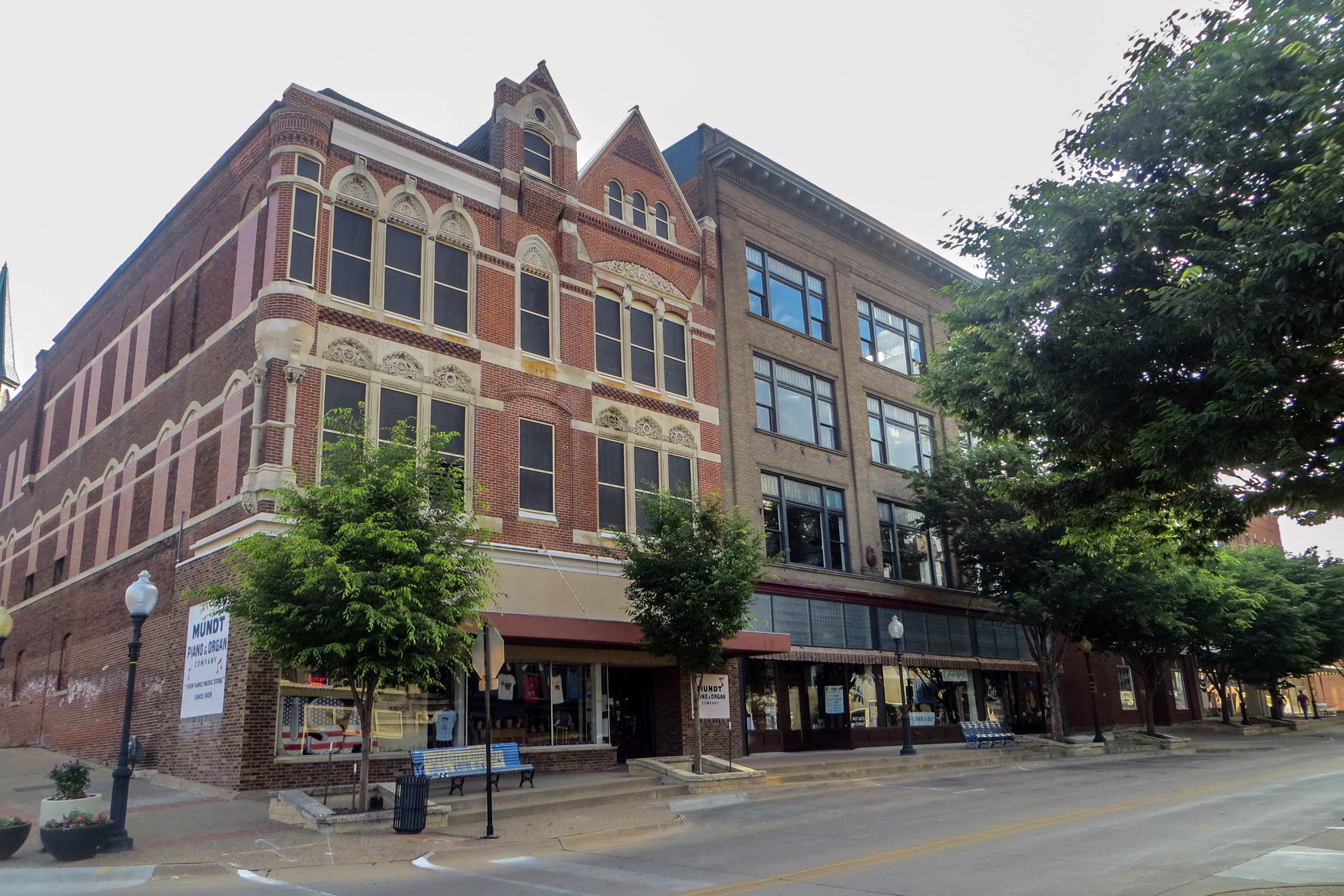 Historic center of Burlington, IA