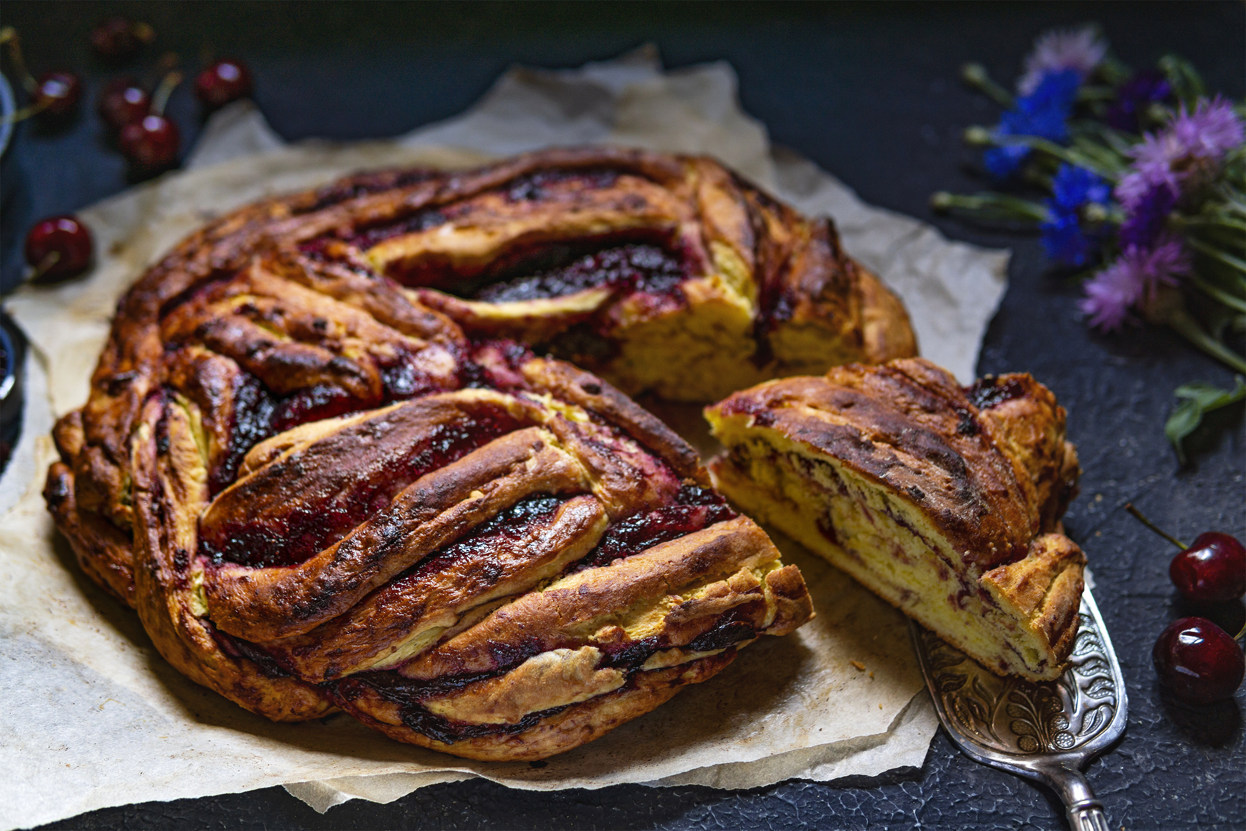 Cherry-Pecan Swirl Bread