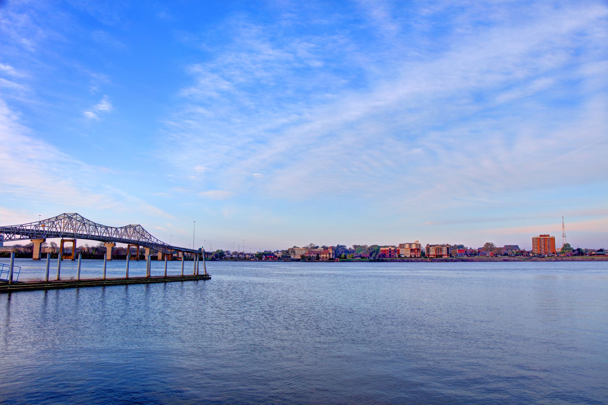 View over water in Decatur, Alabama