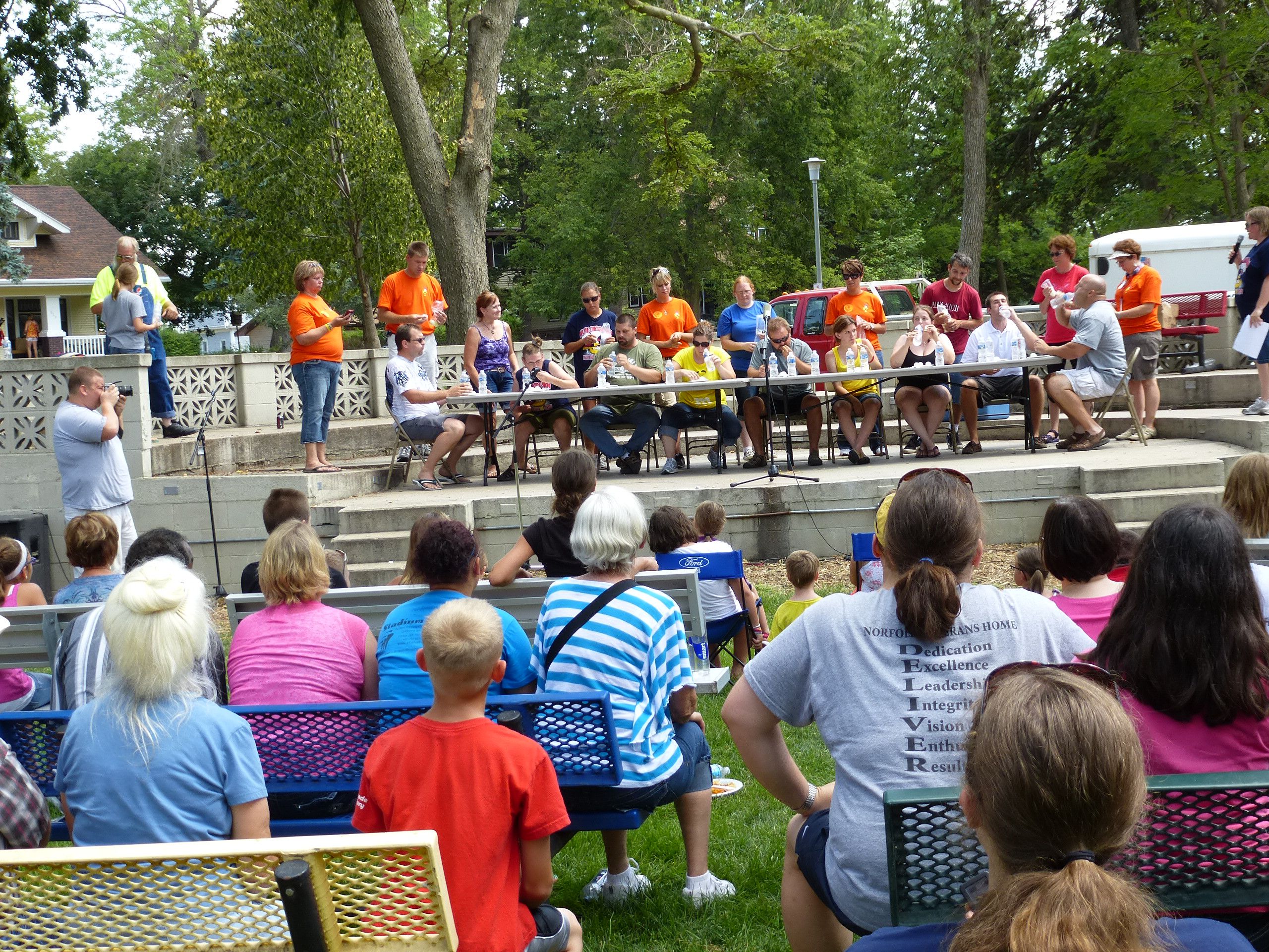 Hard boiled egg eating contest 2012