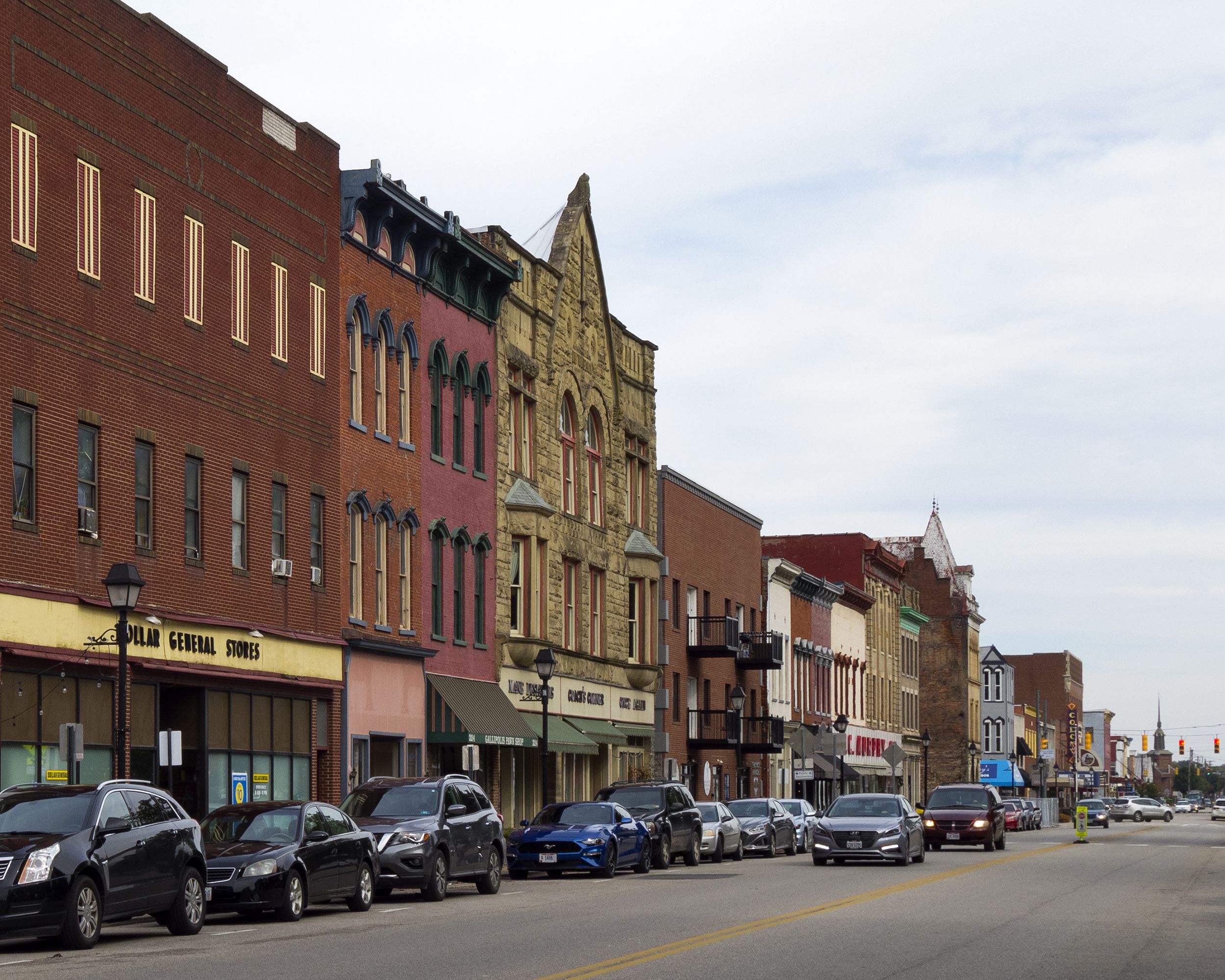 Town center of Gallipolis, OH