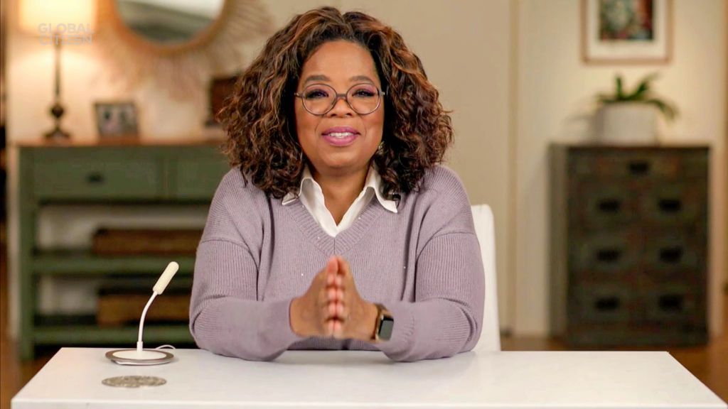 In this screengrab released on December 19th Oprah Winfrey during Global Citizen Prize Awards Special Honoring Changemakers In 2020 Shaping The World We Want
