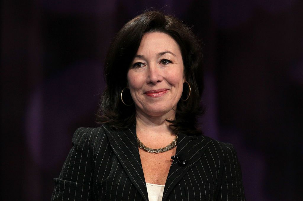 Oracle president Safra Catz prepares to deliver a keynote address during the 21st Annual Professional Business Women of California conference