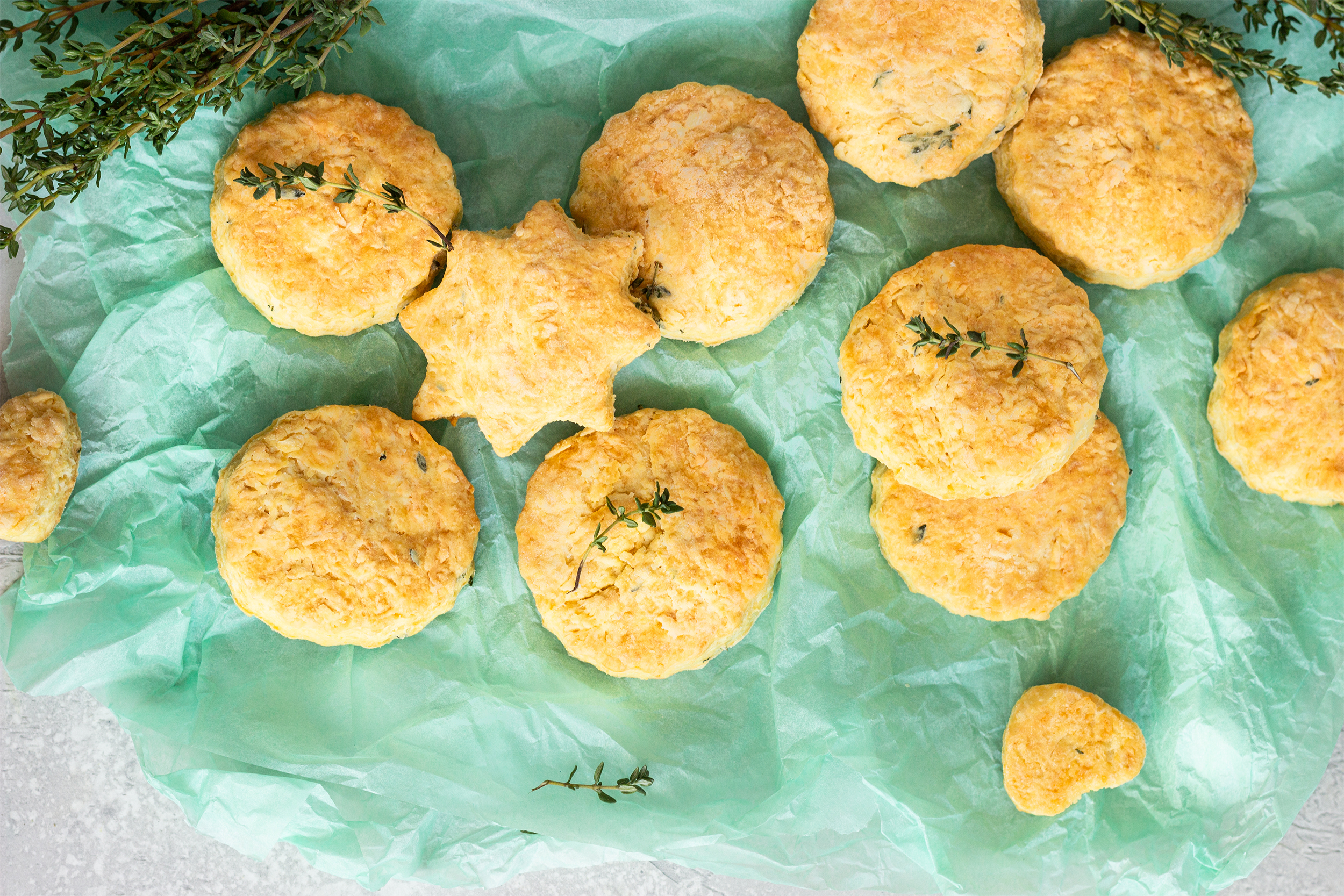 Indian Green Chile And Cheddar Shortbread