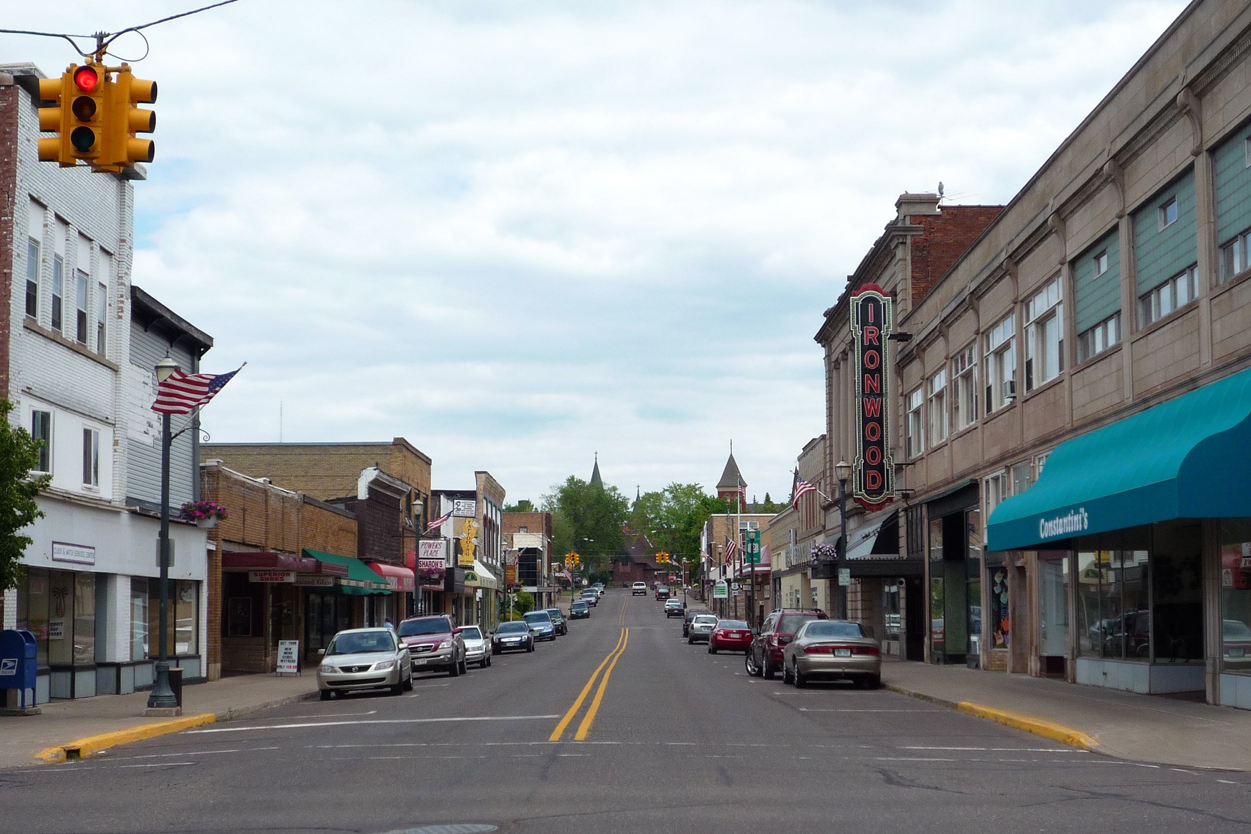 Town center, Ironwood, MI