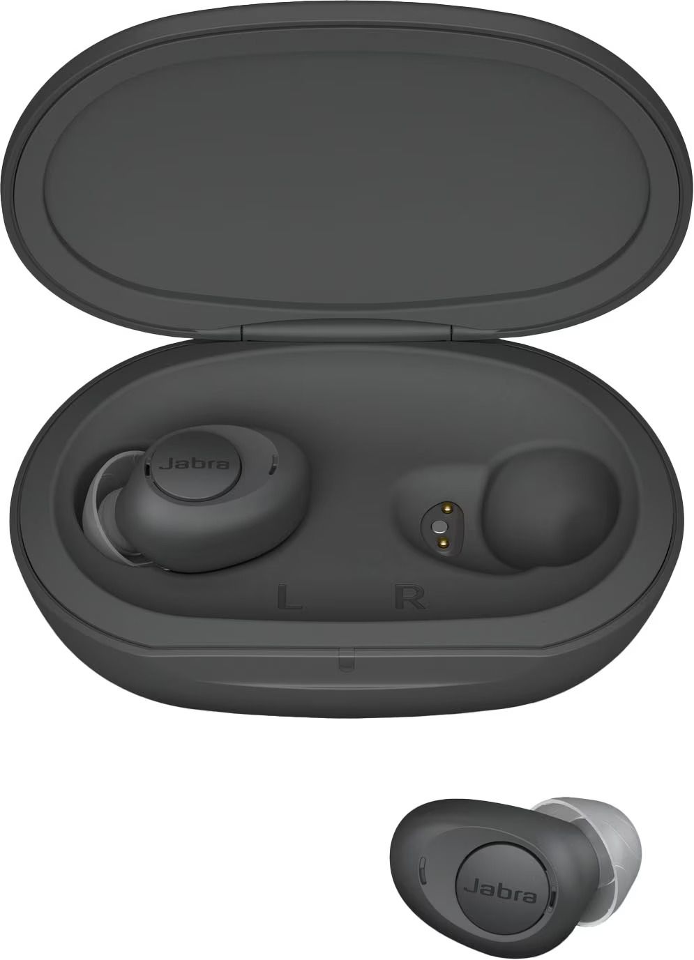 Jabra - Enhance Plus Self-fitting OTC Hearing Aids - Dark Grey