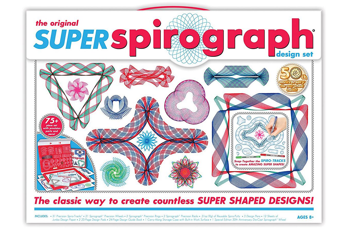Kahootz Super Spirograph Design Set, 50th Anniversary Edition