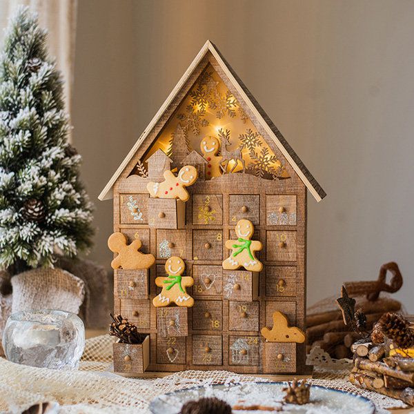 Wooden Christmas Advent House