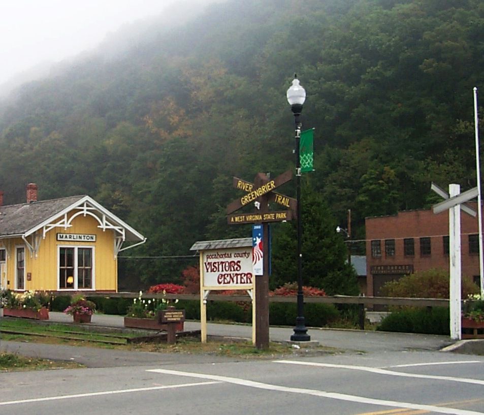 Visitors Center in Marlinton, WV in summer