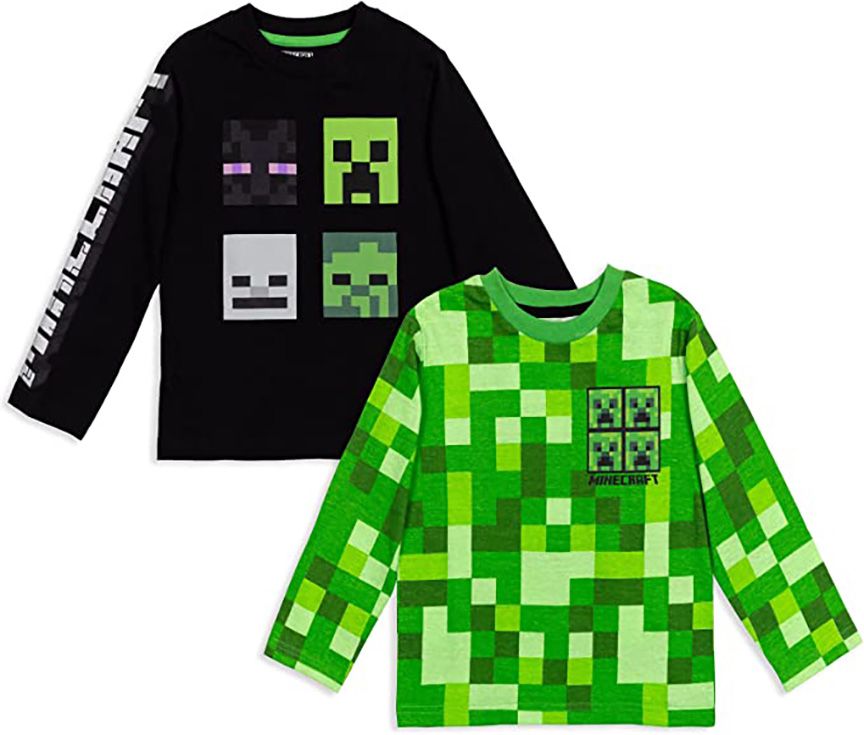 Minecraft Mobs Boys Long-Sleeve Graphic T-Shirts