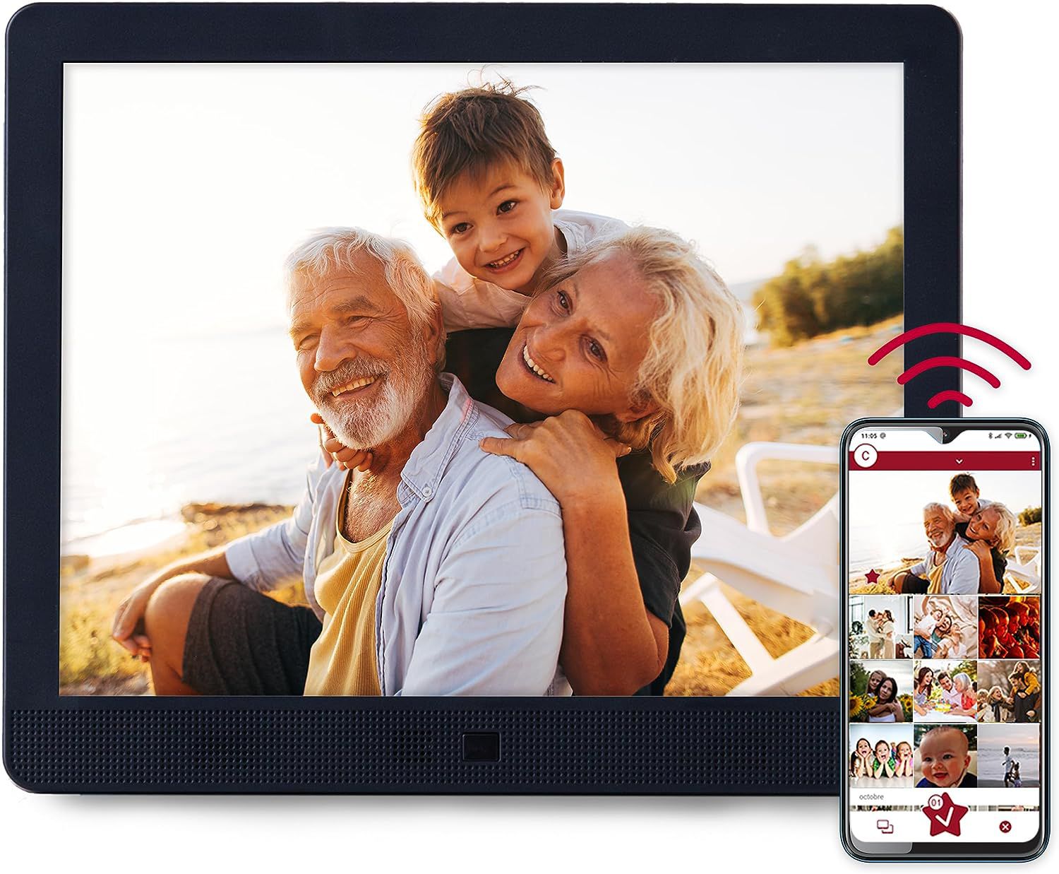 Pix-Star 10-Inch WiFi Digital Picture Frame