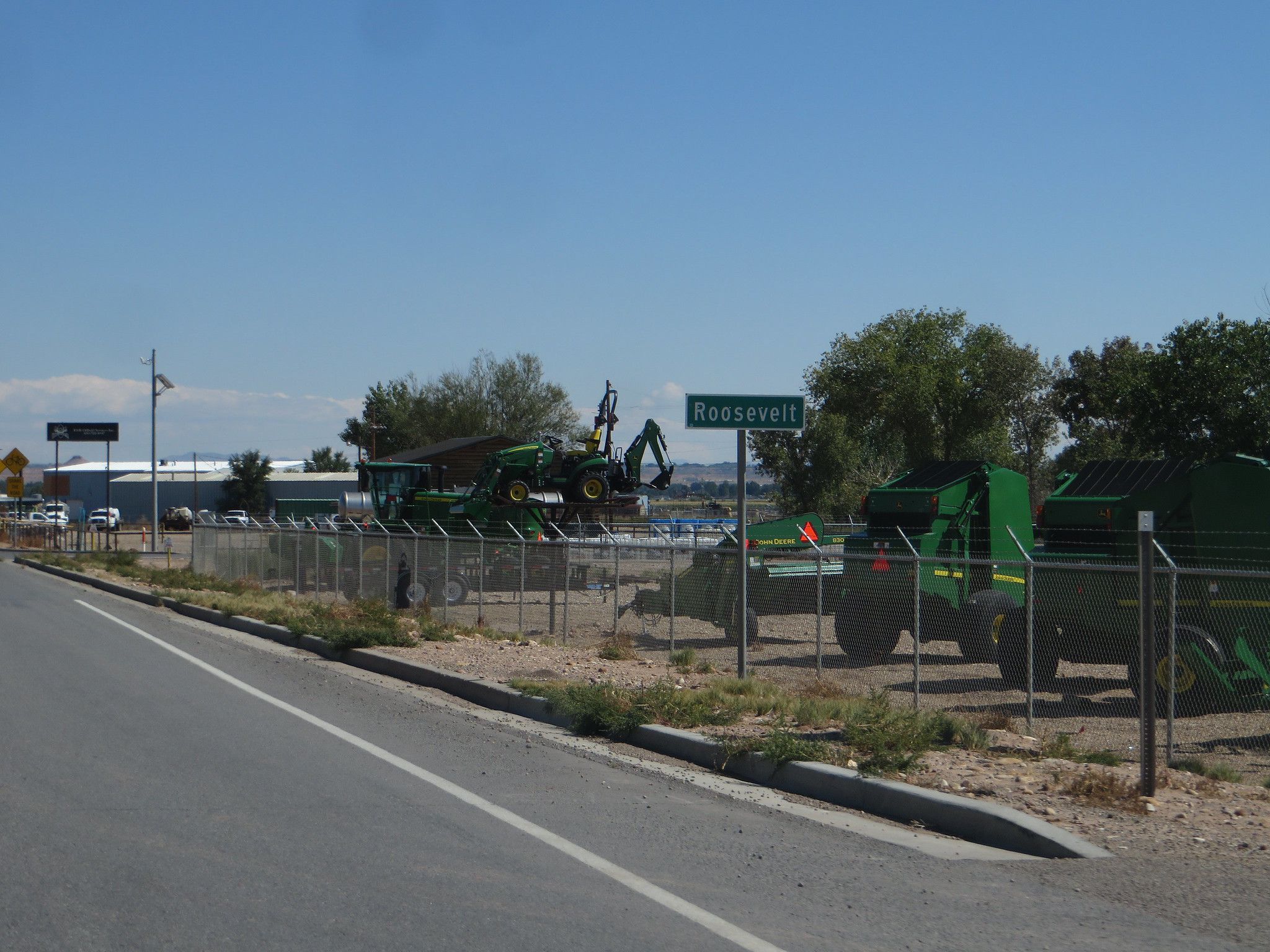 Construction equipment in Roosevelt, Utah