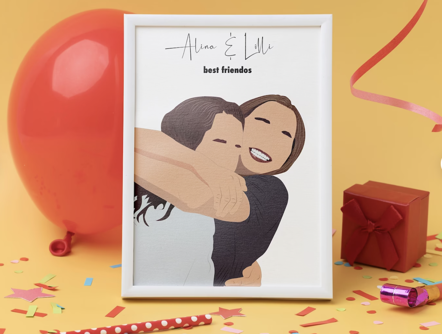 Personalized Best Friends Print