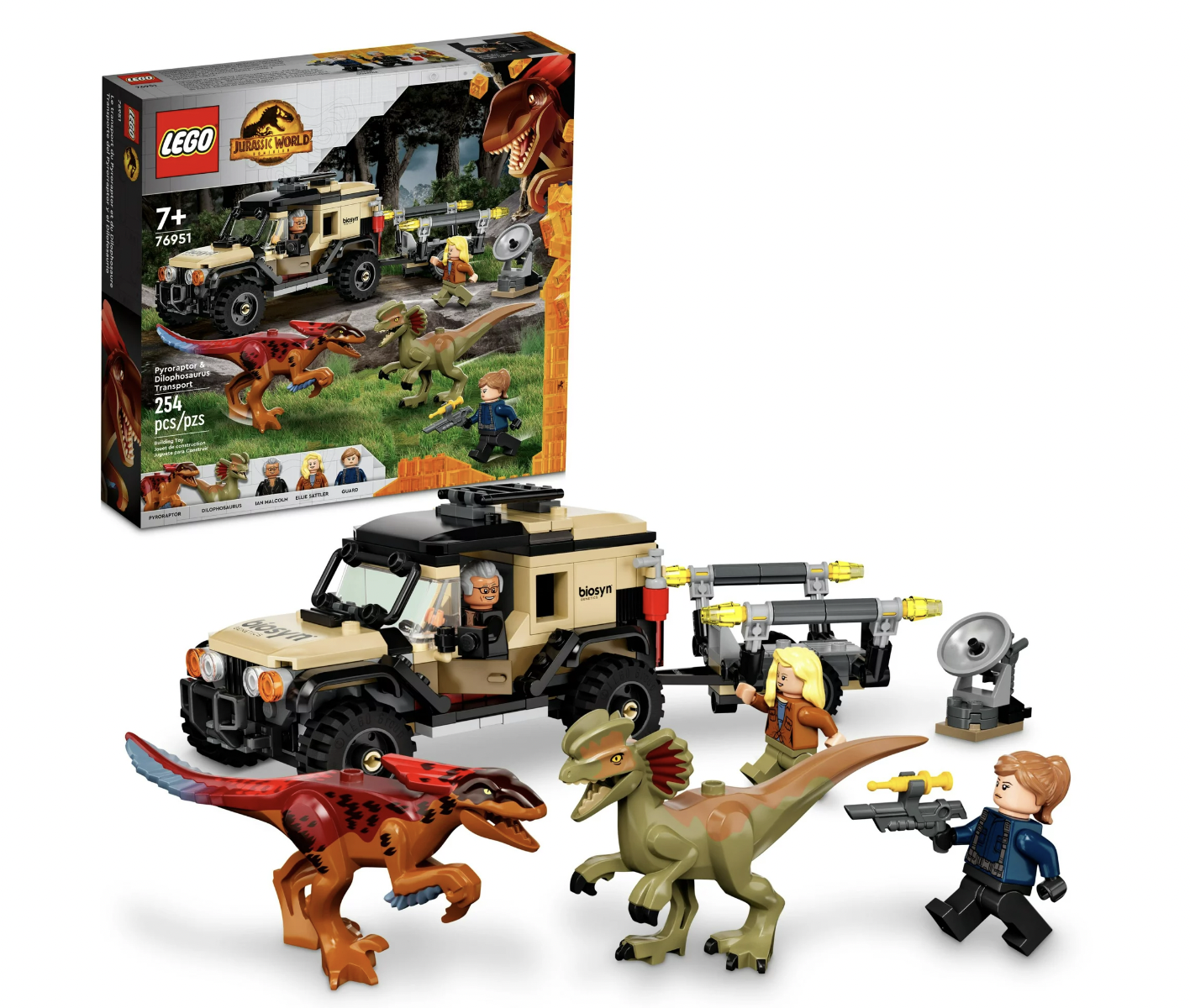 LEGO Pyroraptor & Dilophosaurus Transport