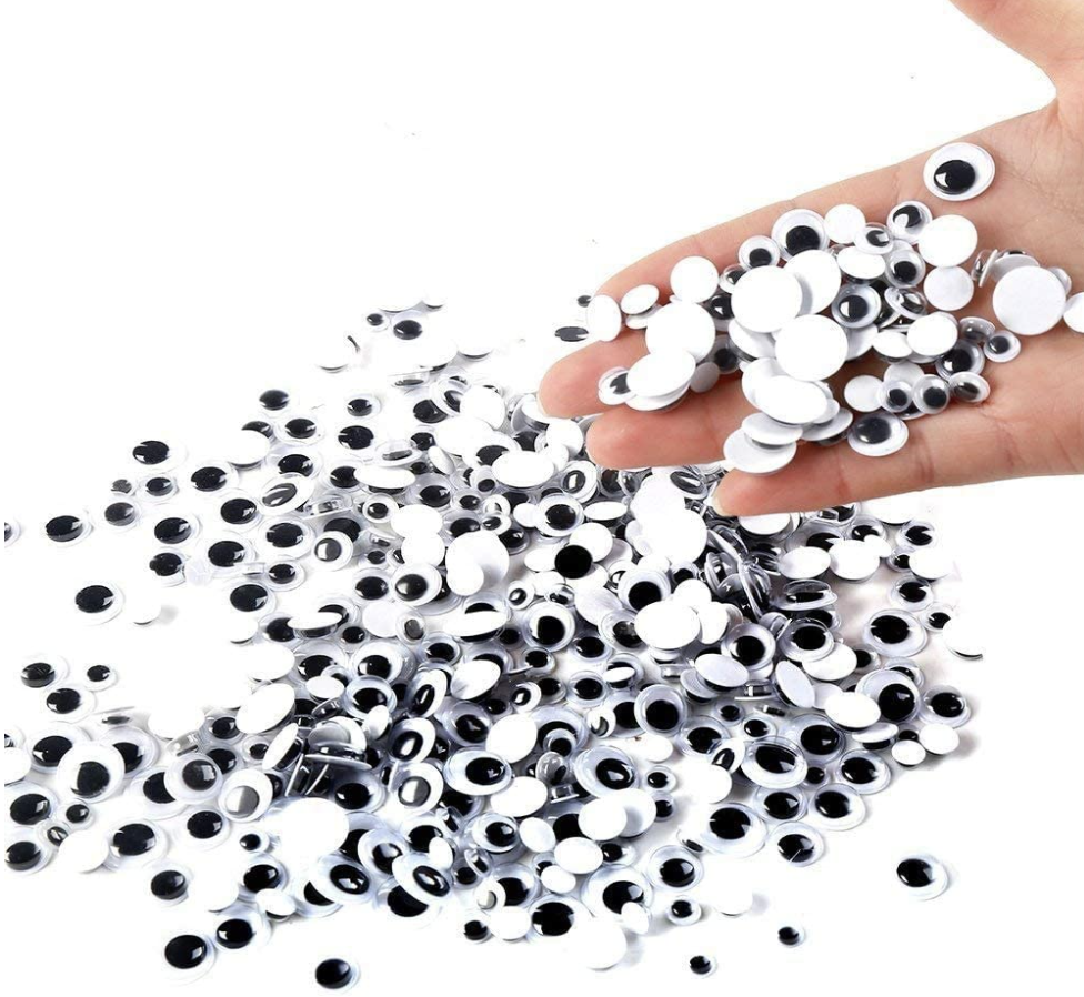 Black Wiggle Googly Eyes