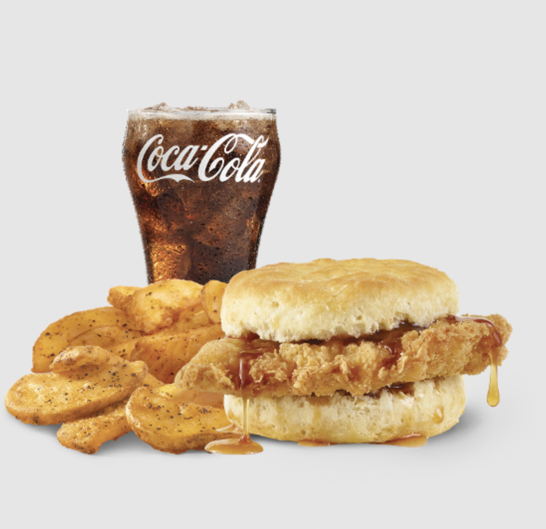 Hot Honey Biscuit & Potato Wedges
