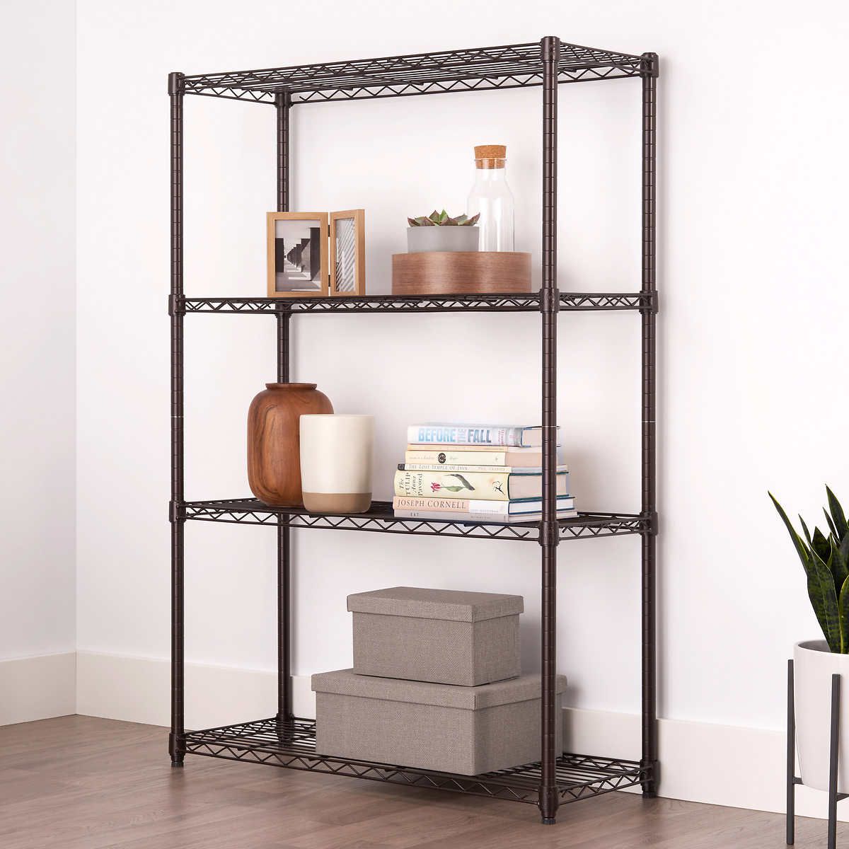 Trinity Four-Tier Indoor Wire Shelving