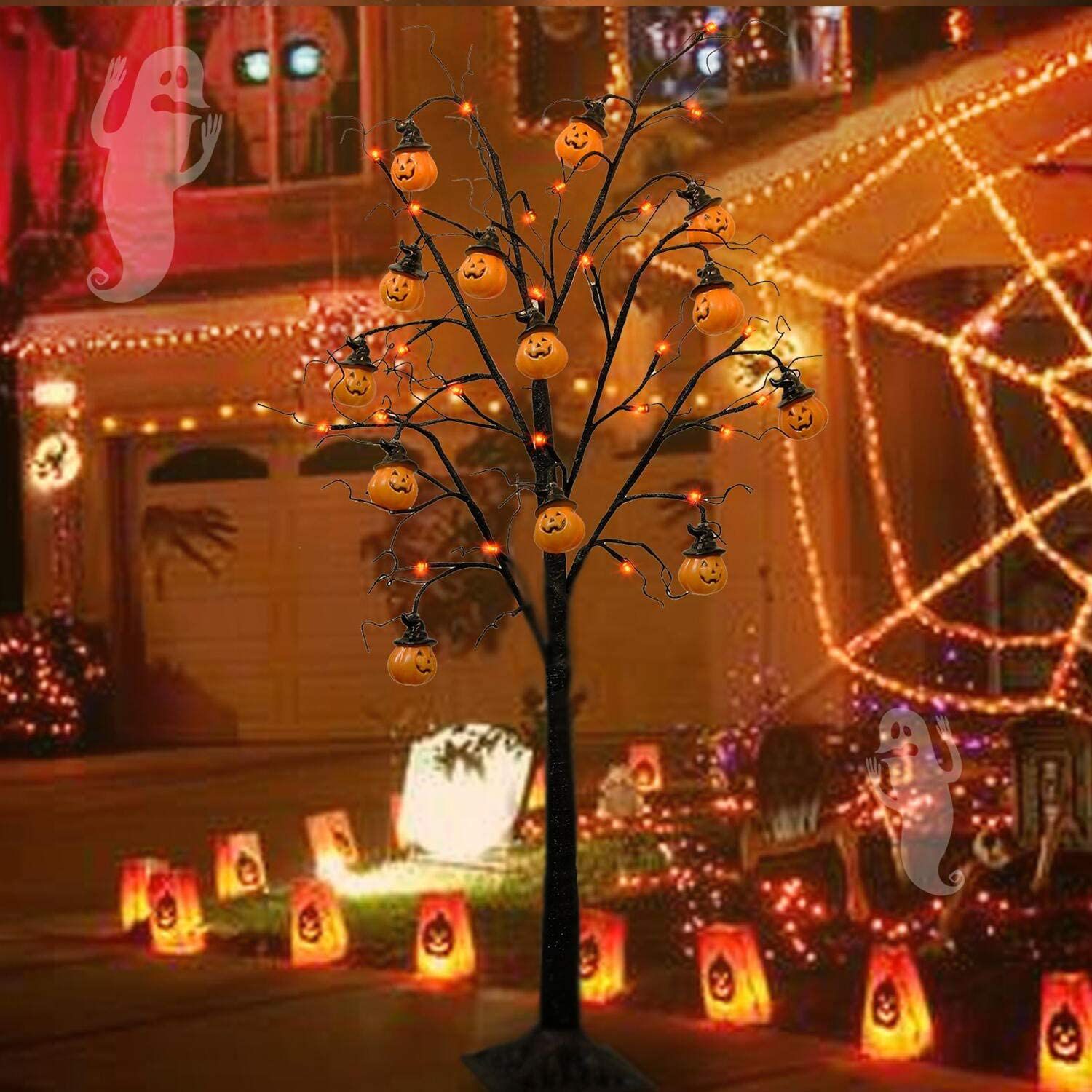 Twinkle Star 4’ Pumpkin Spooky Tree
