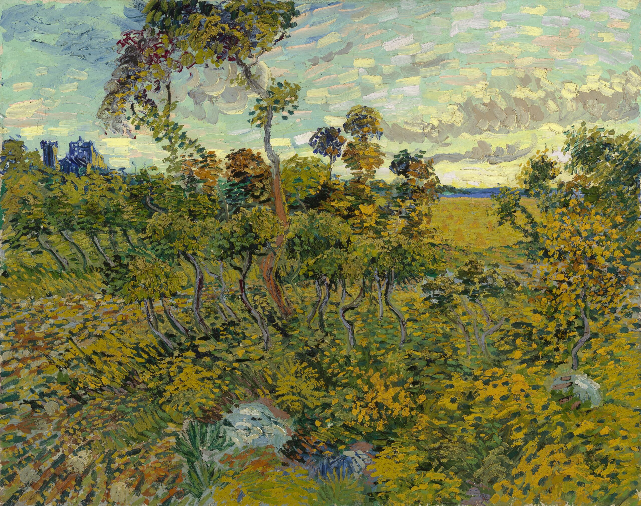 Van Gogh Sunset at Montmajour
