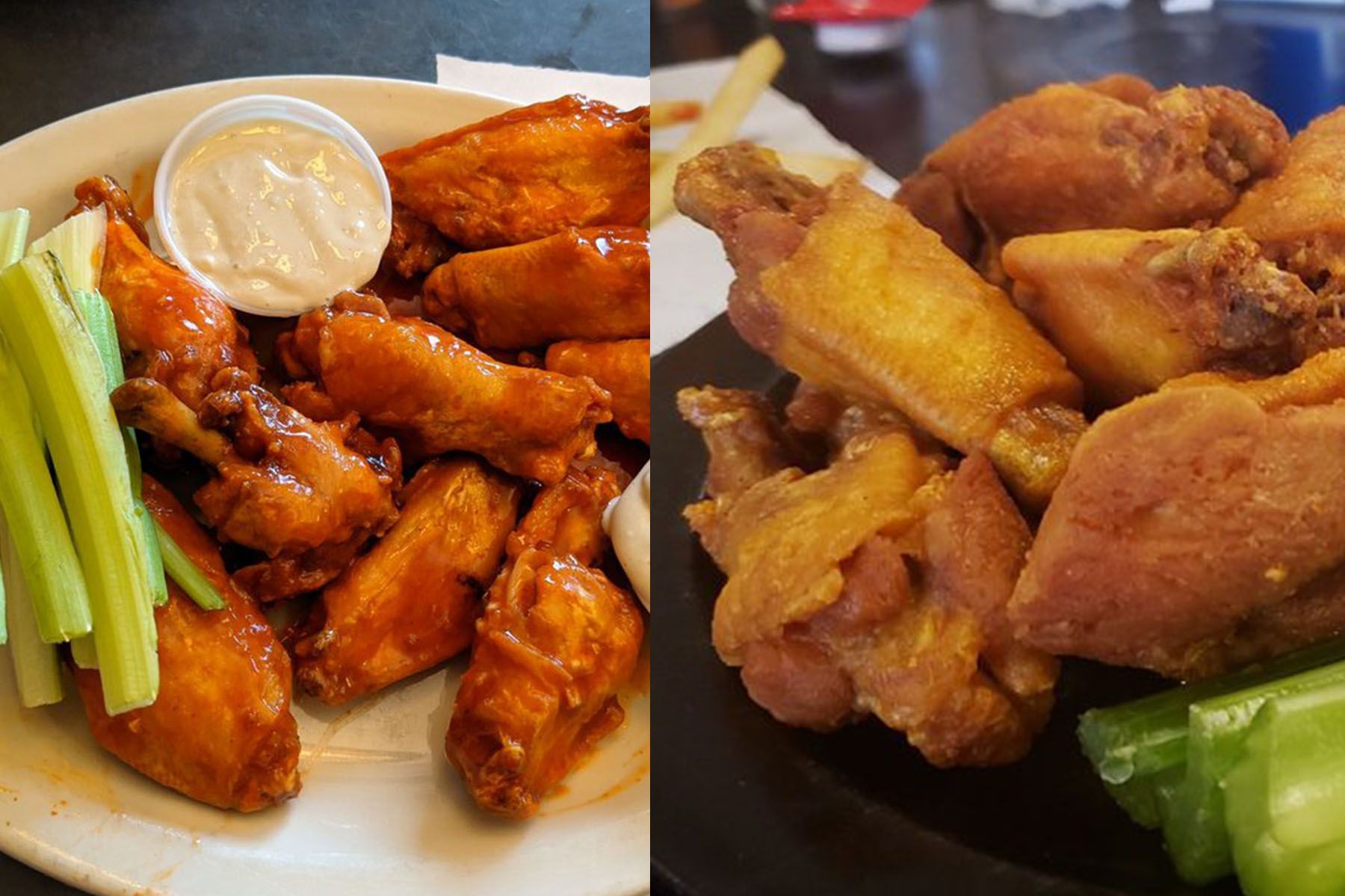 Anchor Bar and Duff's chicken wings