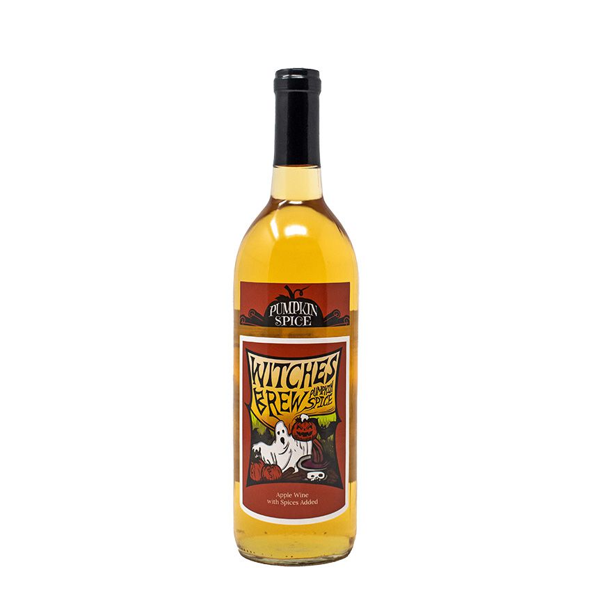 Bottle of Witches Brew Pumpkin Spice Wine