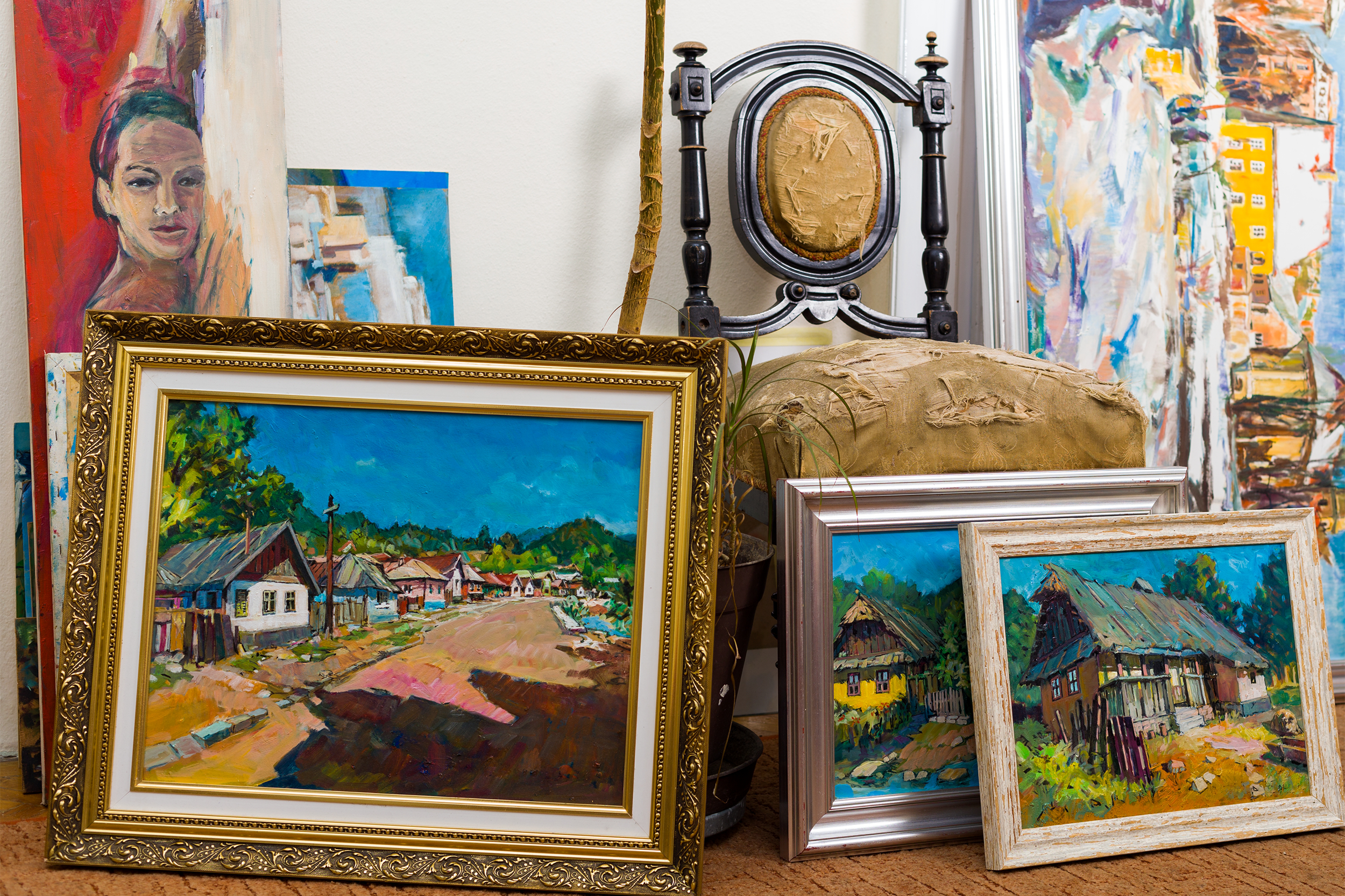 framed paintings
