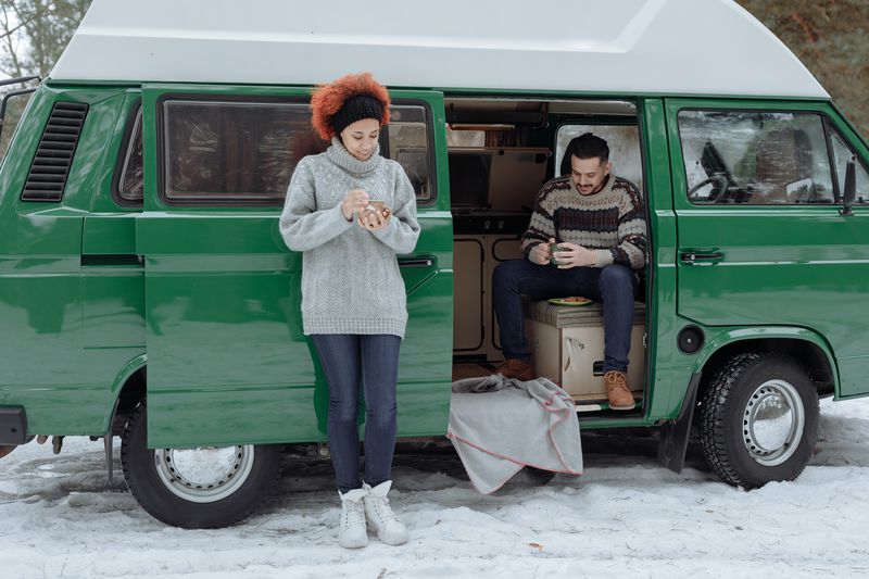 couple in van