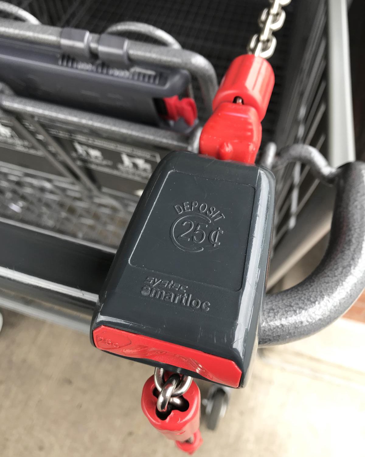 quarter deposit on Aldi cart