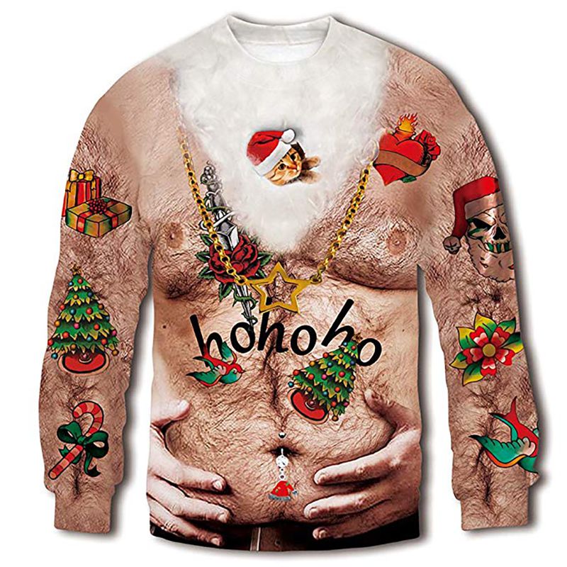 Gross Shirtless Man Sweater