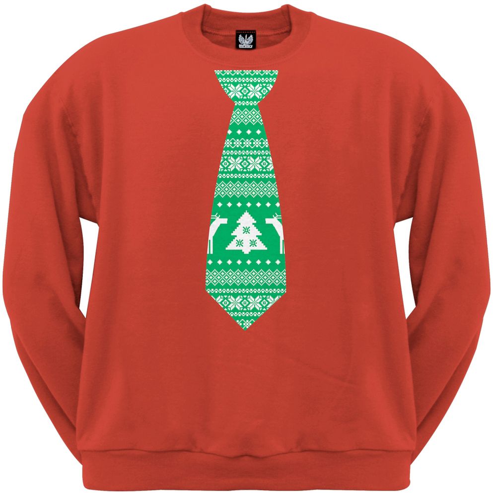 Ugly Christmas Sweater With a Tie