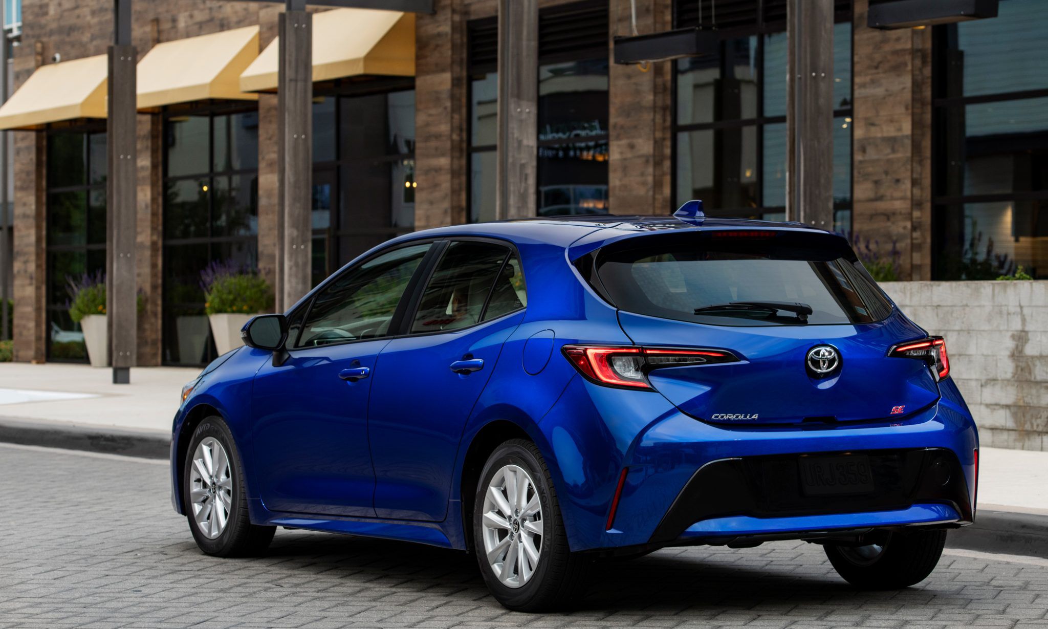 Dark blue 2023 Toyota Corolla Hatchback