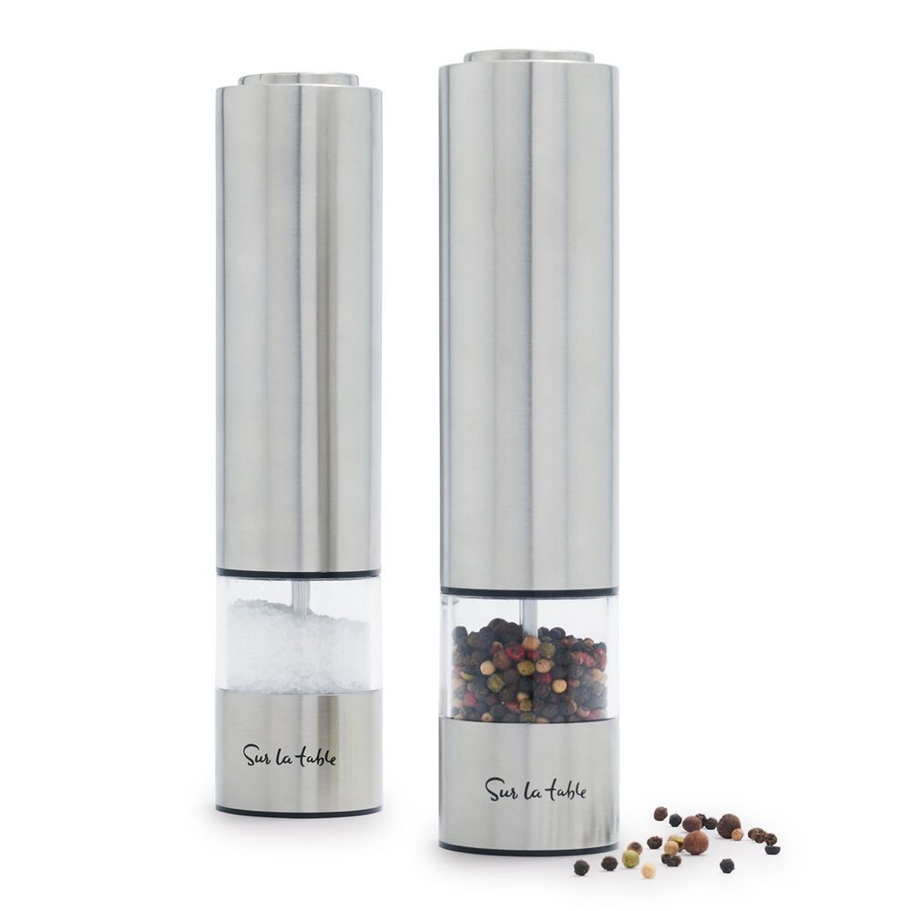 Sur La Table Electric Salt and Pepper Mill Set