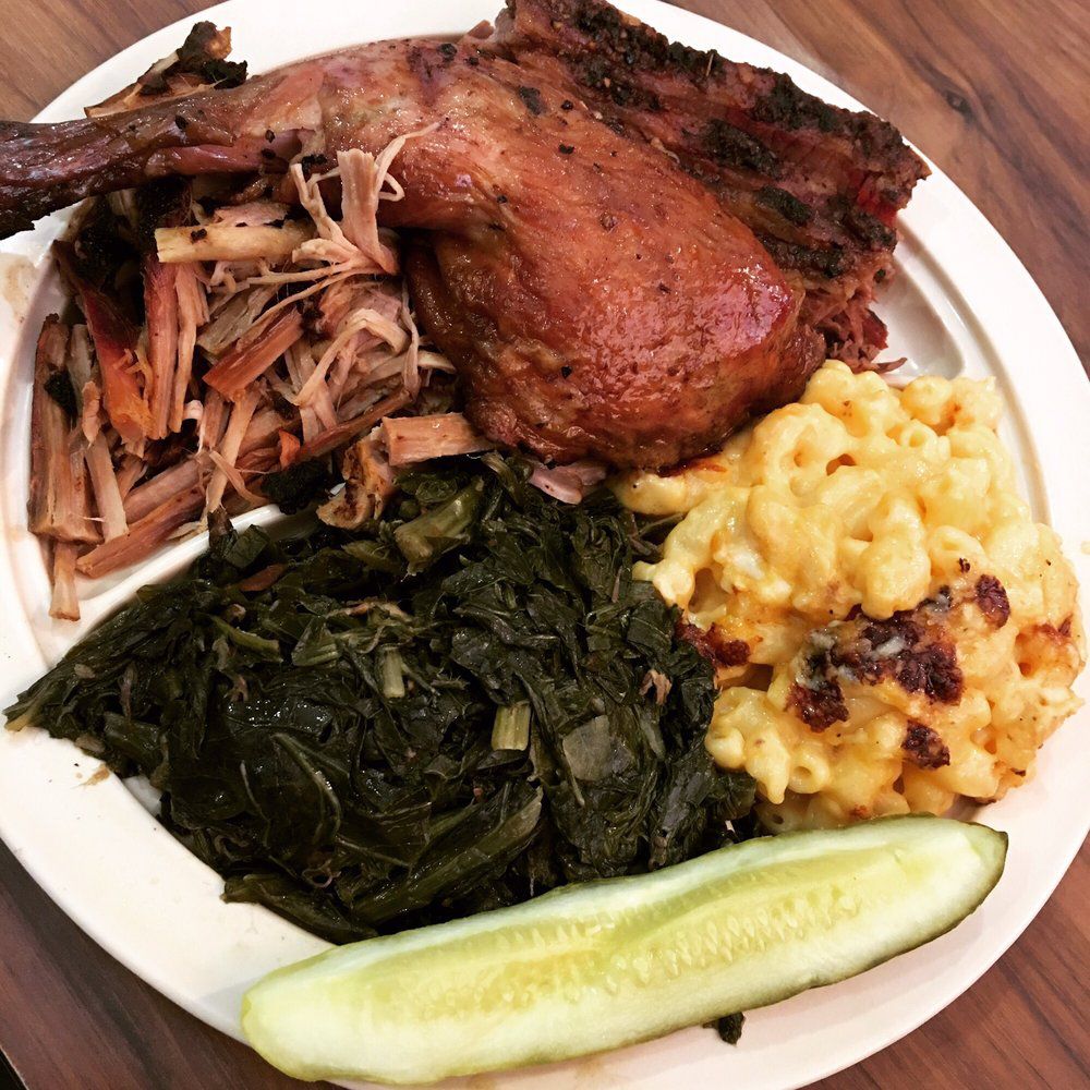food from big bob gibson bar-b-que