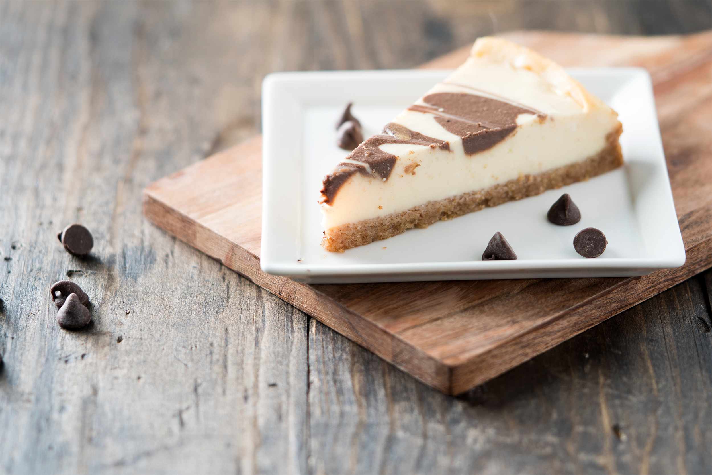 Chocolate Eggnog Swirl Pie