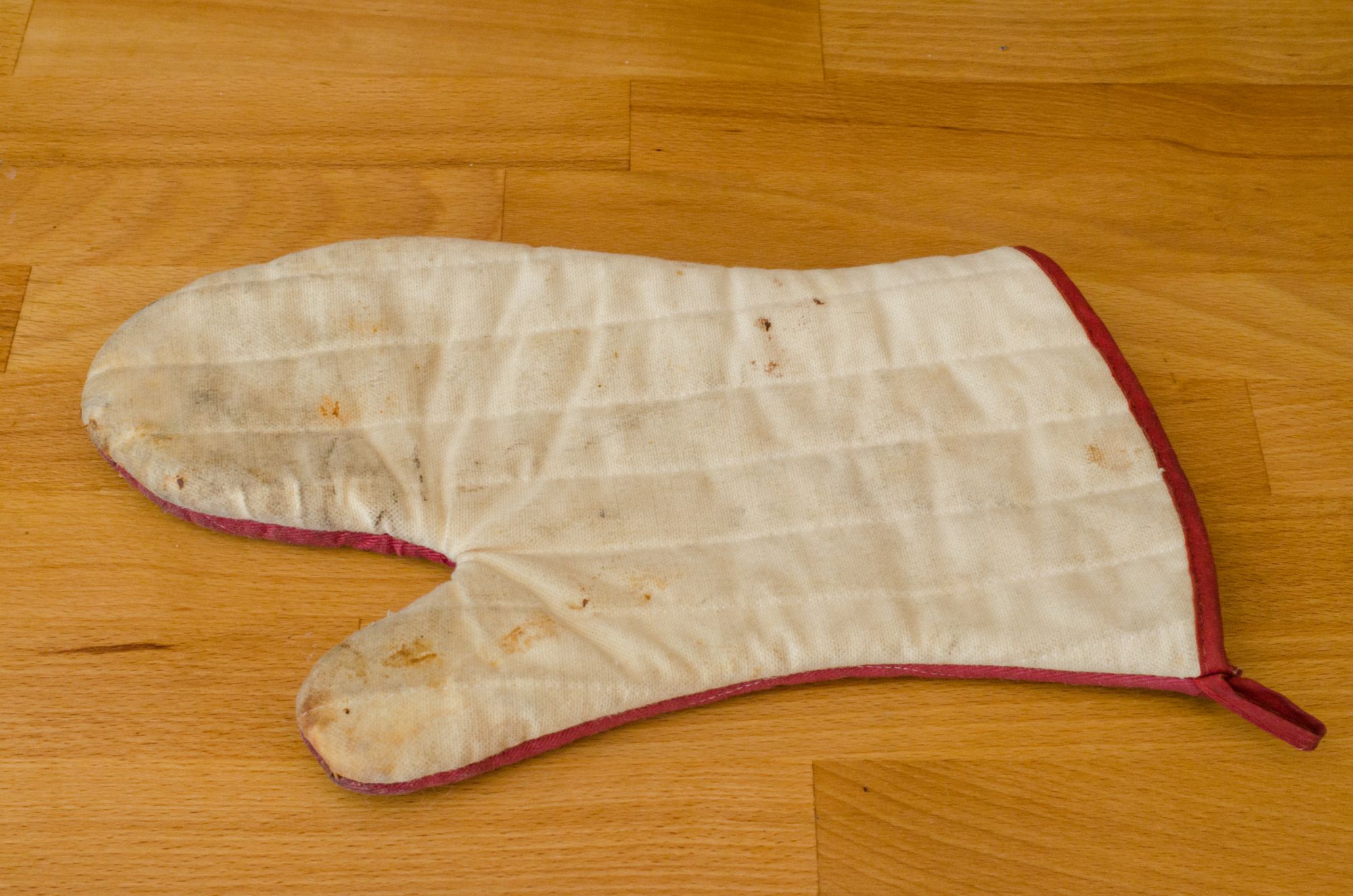 Old oven mitt