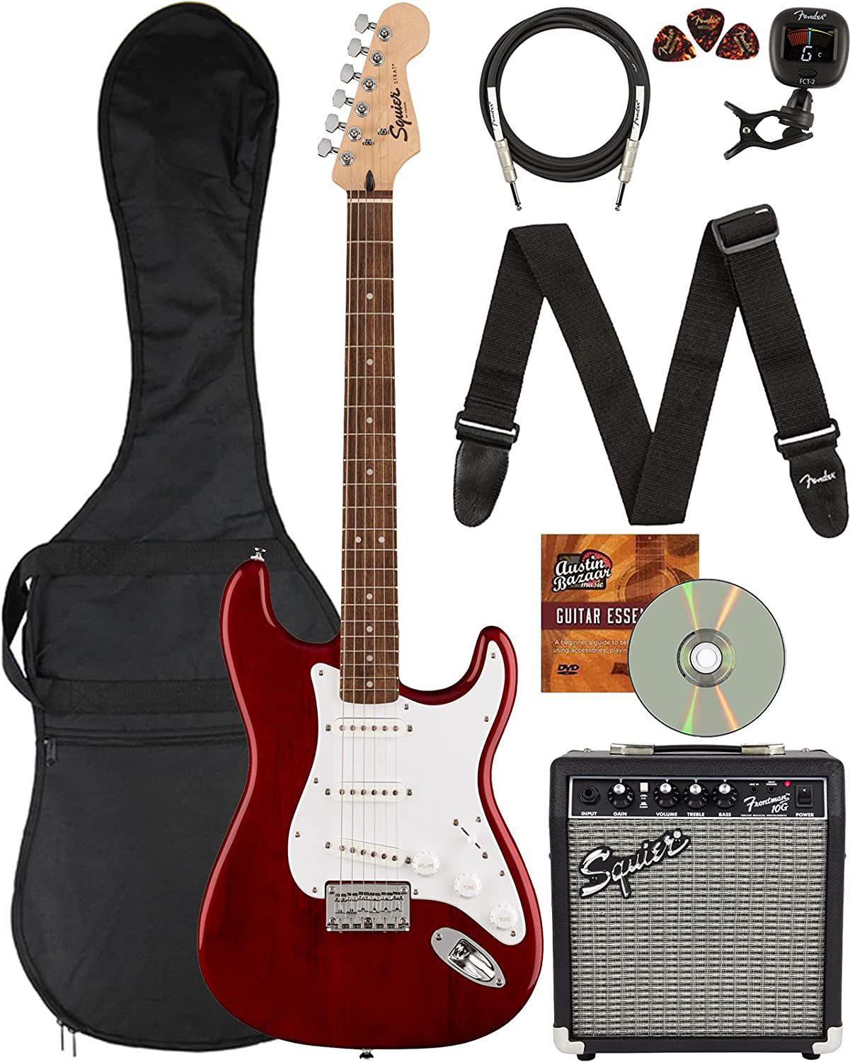 Fender Squier Stratocaster Guitar Bundle