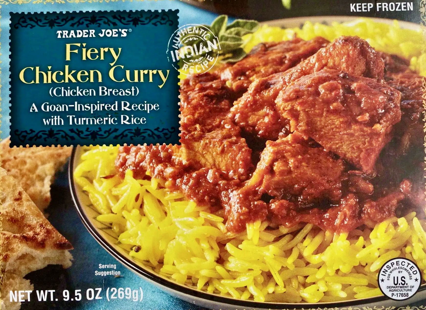 Package of Fiery Chicken Curry from Trader Joe's