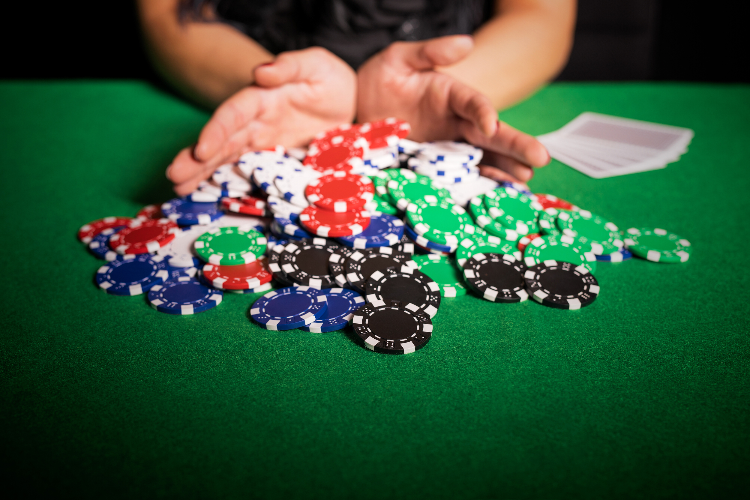 Going all in with poker chips