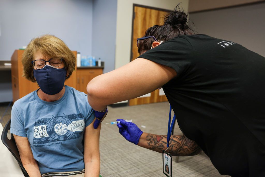 Johnson & Johnson Vaccine Administered At Colorado Fire Department