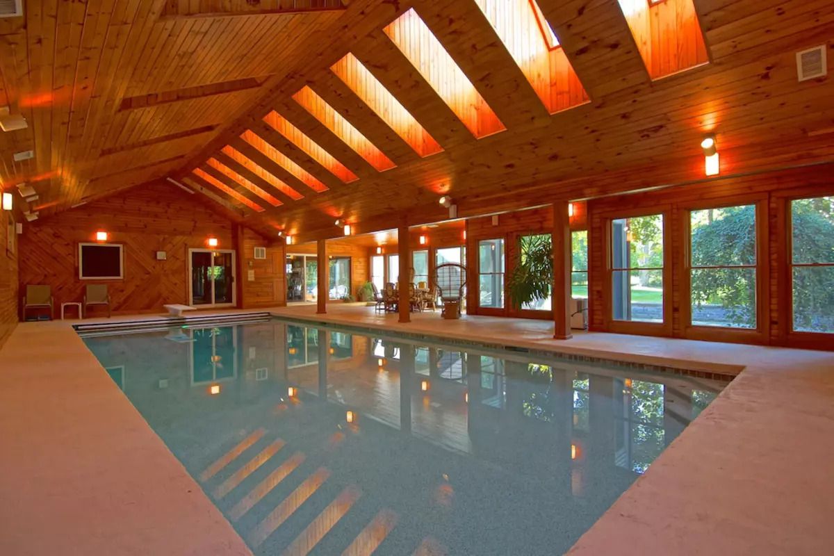 Indoor Pool, 7,000 Square Foot Luxury Home, North Hampton, New Hampshire