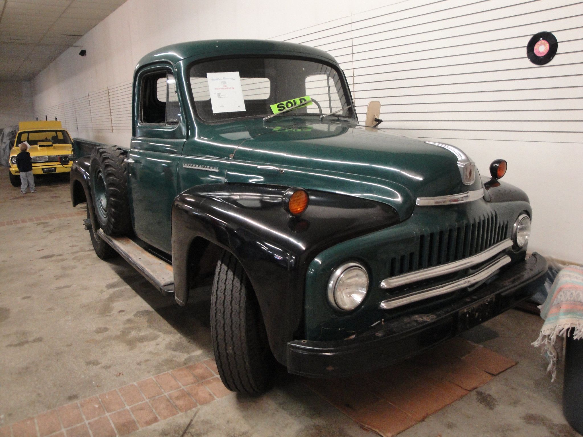 Dark green 1950 International Harvester Pick-Up