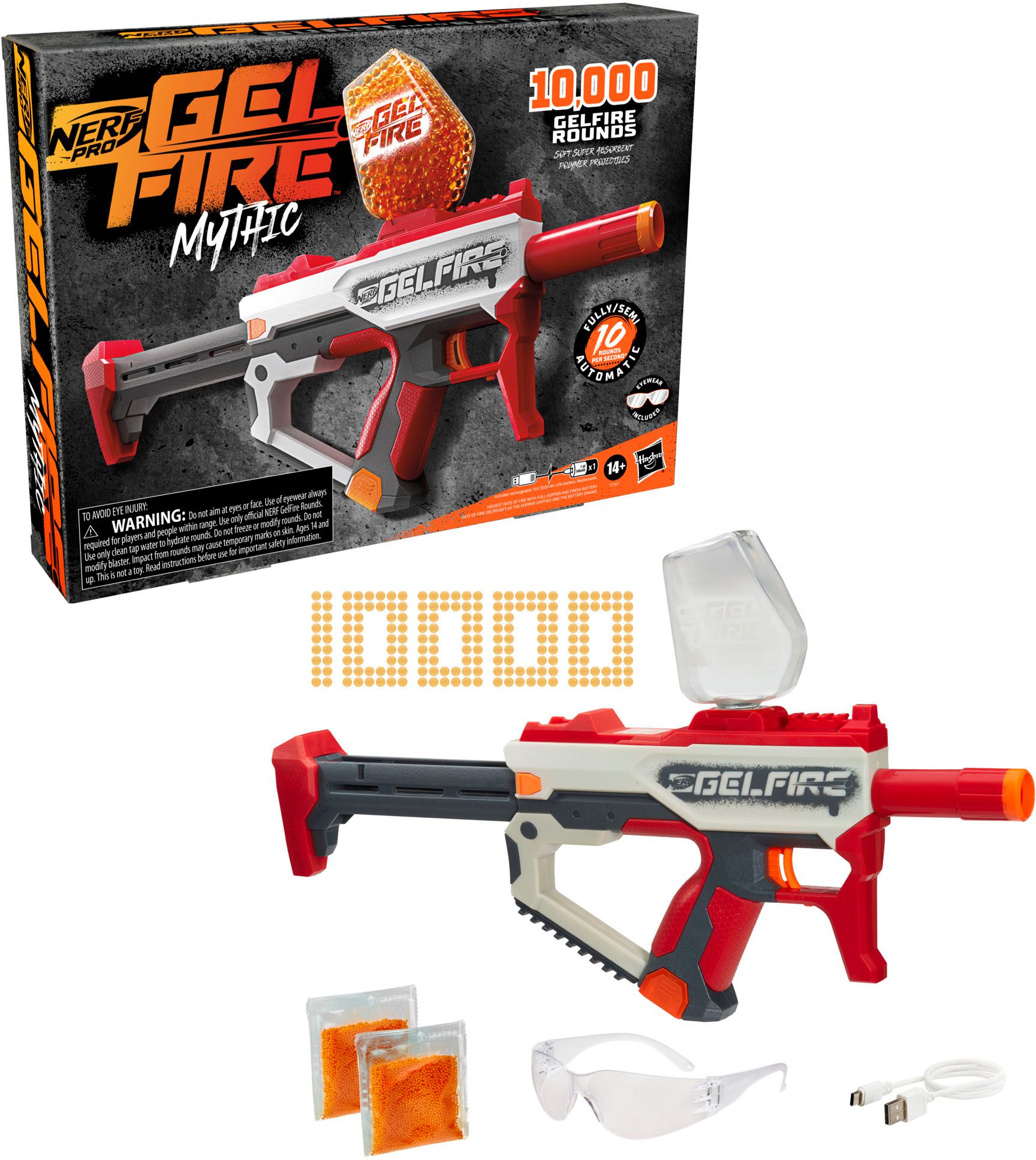 nerf gun with gel pellets