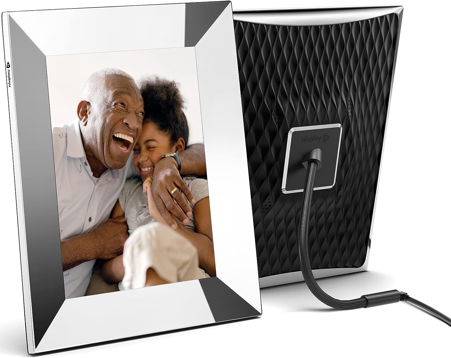 Nixplay 9.7-Inch Smart Digital Photo Frame, Metal