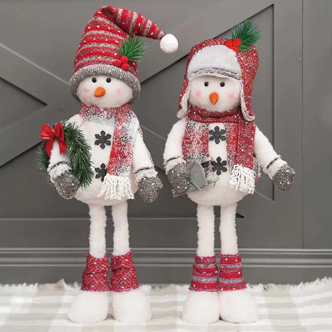 Plush Holiday Snowmen