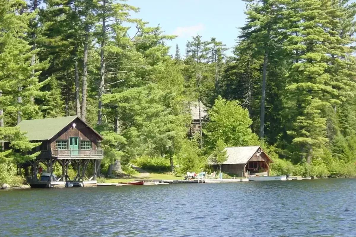 Private Camp on Secluded Lake, Blue Mountain Lake, New York