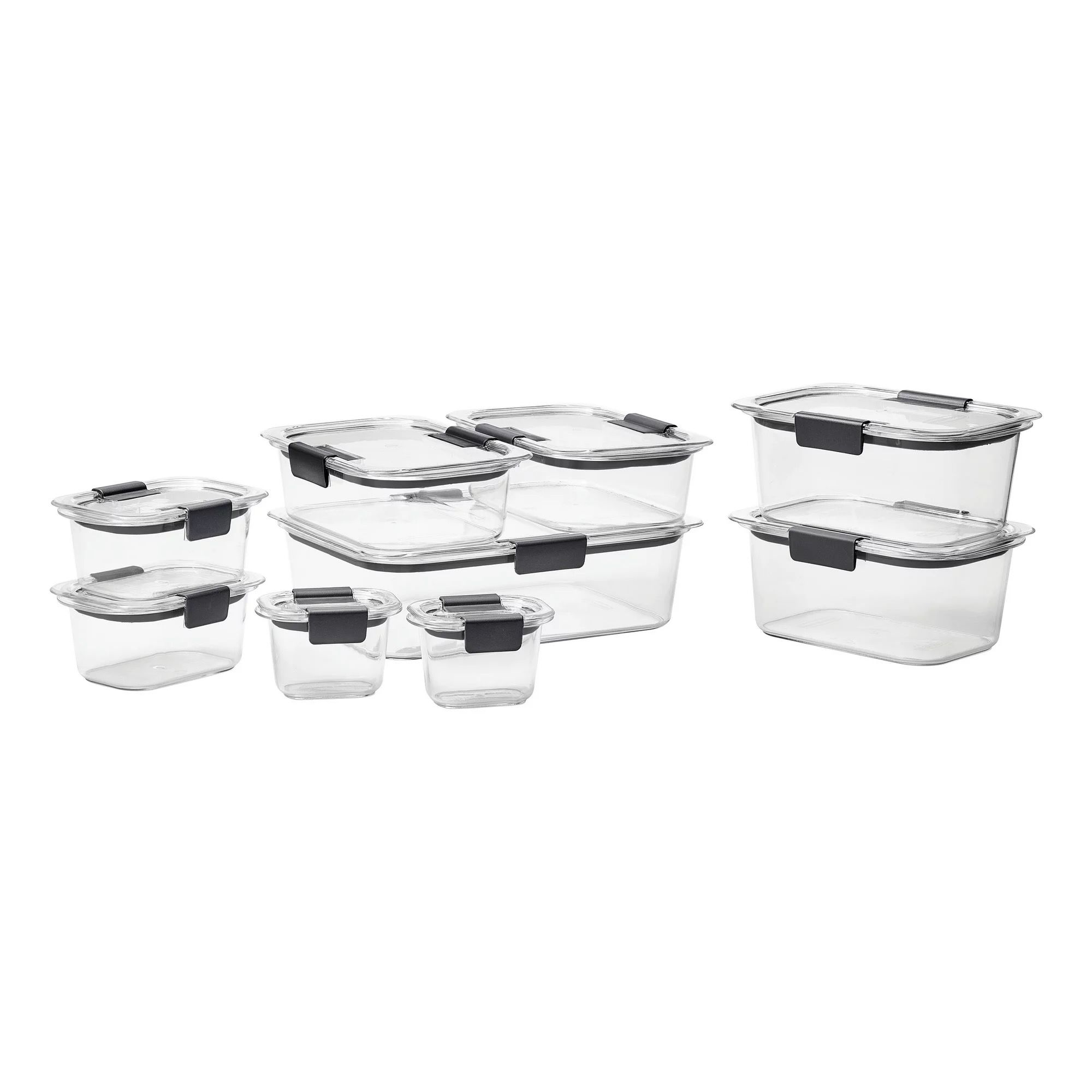 Rubbermaid Brilliance 18-Piece Clear Tritan Food Storage Set