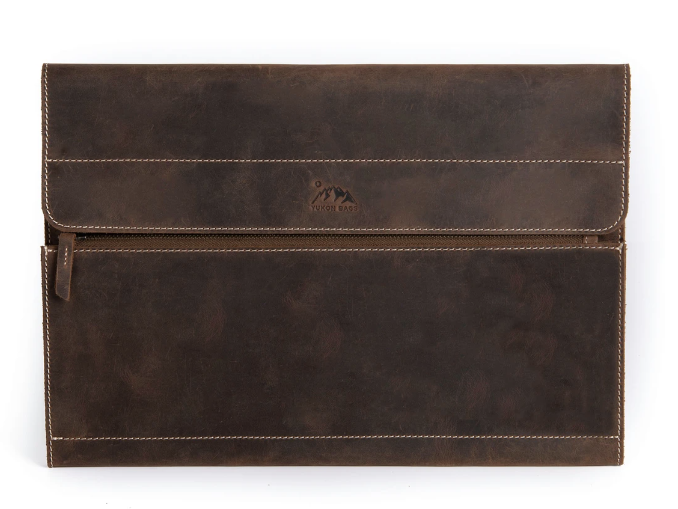 Alsek Leather Laptop Sleeve with Pocket