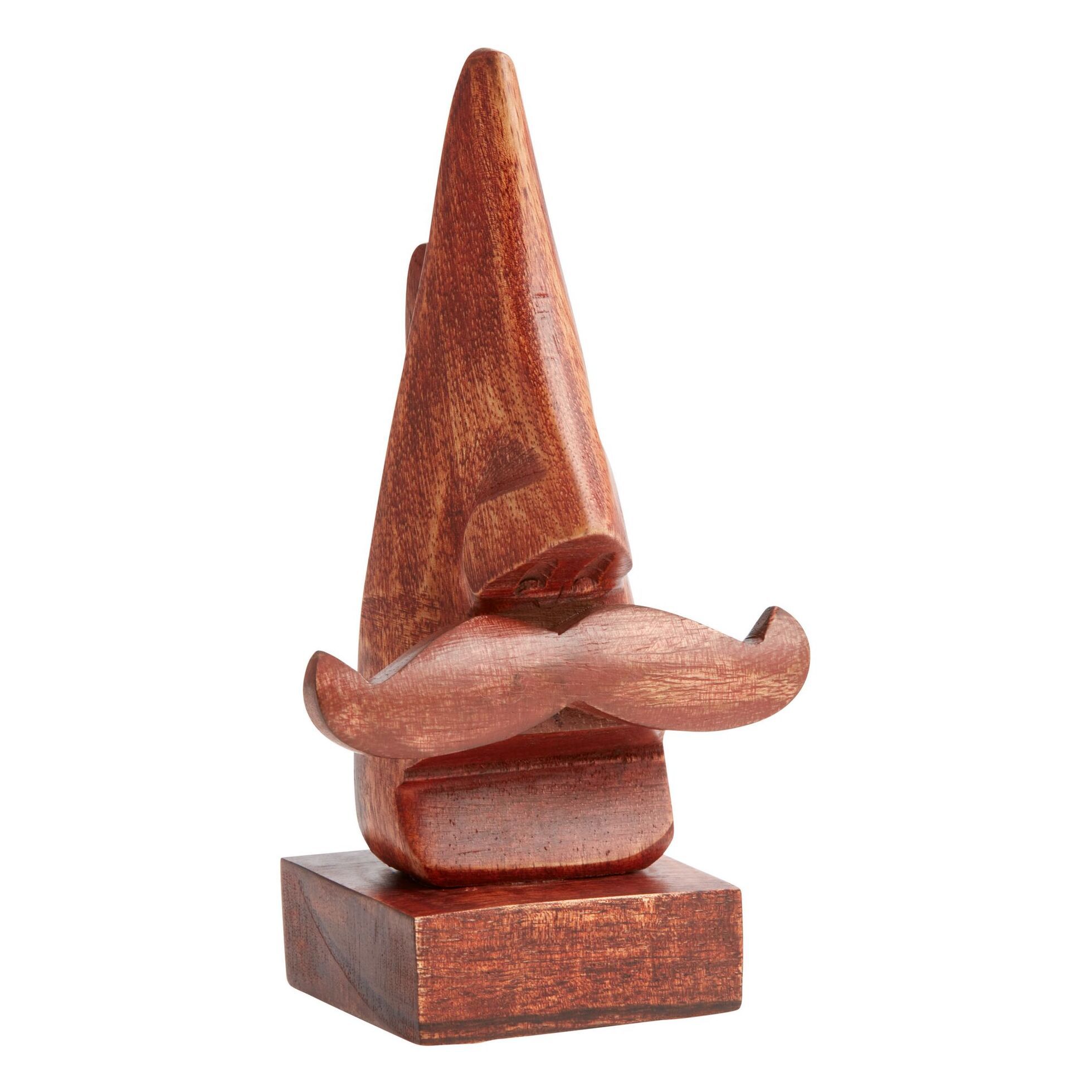 Wood Nose and Mustache Eyeglass Holder
