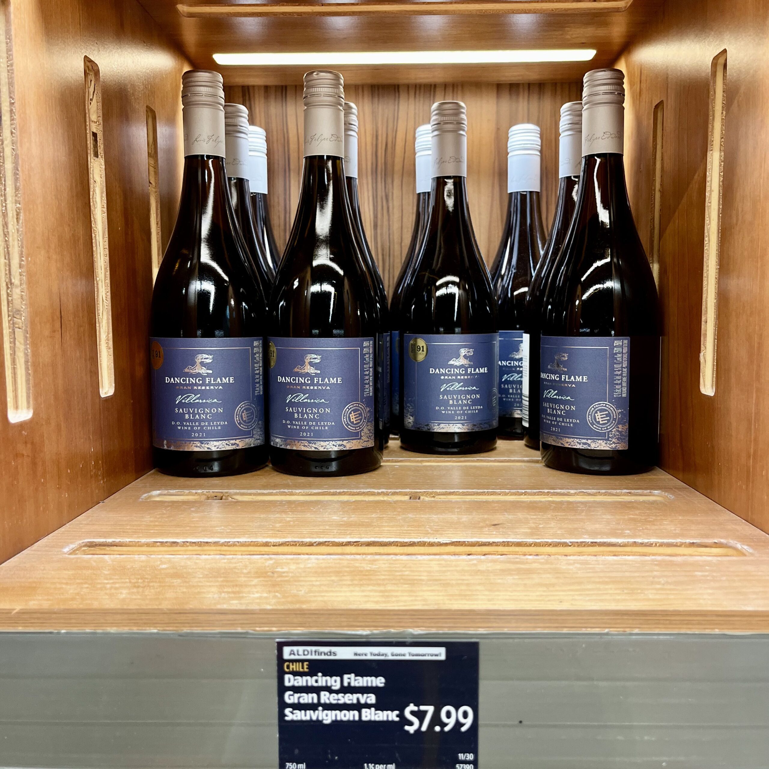 Dancing Flame Gran Reserva Sauvignon Blanc at aldi